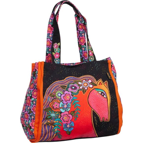 ***Laurel Burch Horse Shoulder Tote Bag***